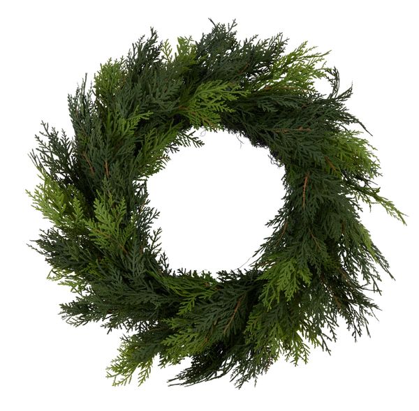 24" Dia Western Cedar Wreath