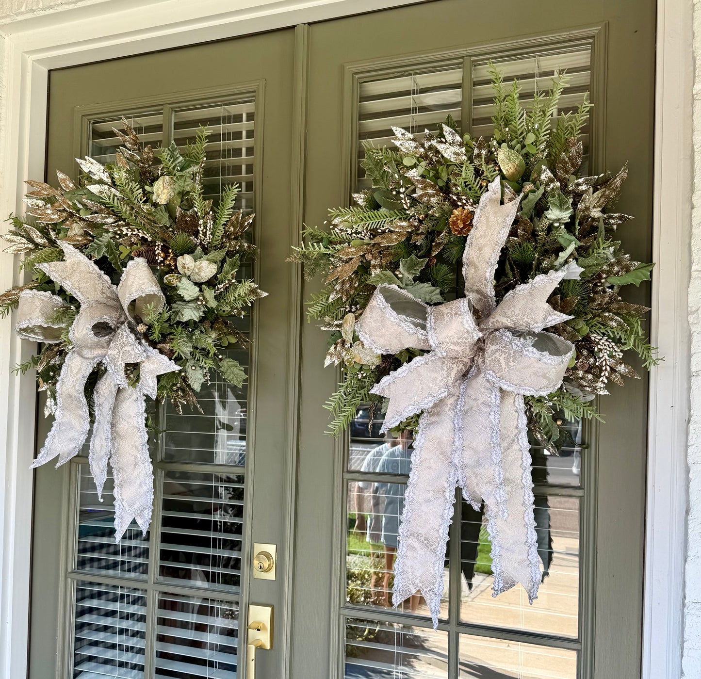JOY of the forest wreath. Hand made wreath by JME. About 30 inches wide.