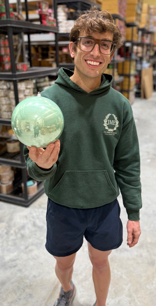 Mint seamless shatterproof ornament. 150mm