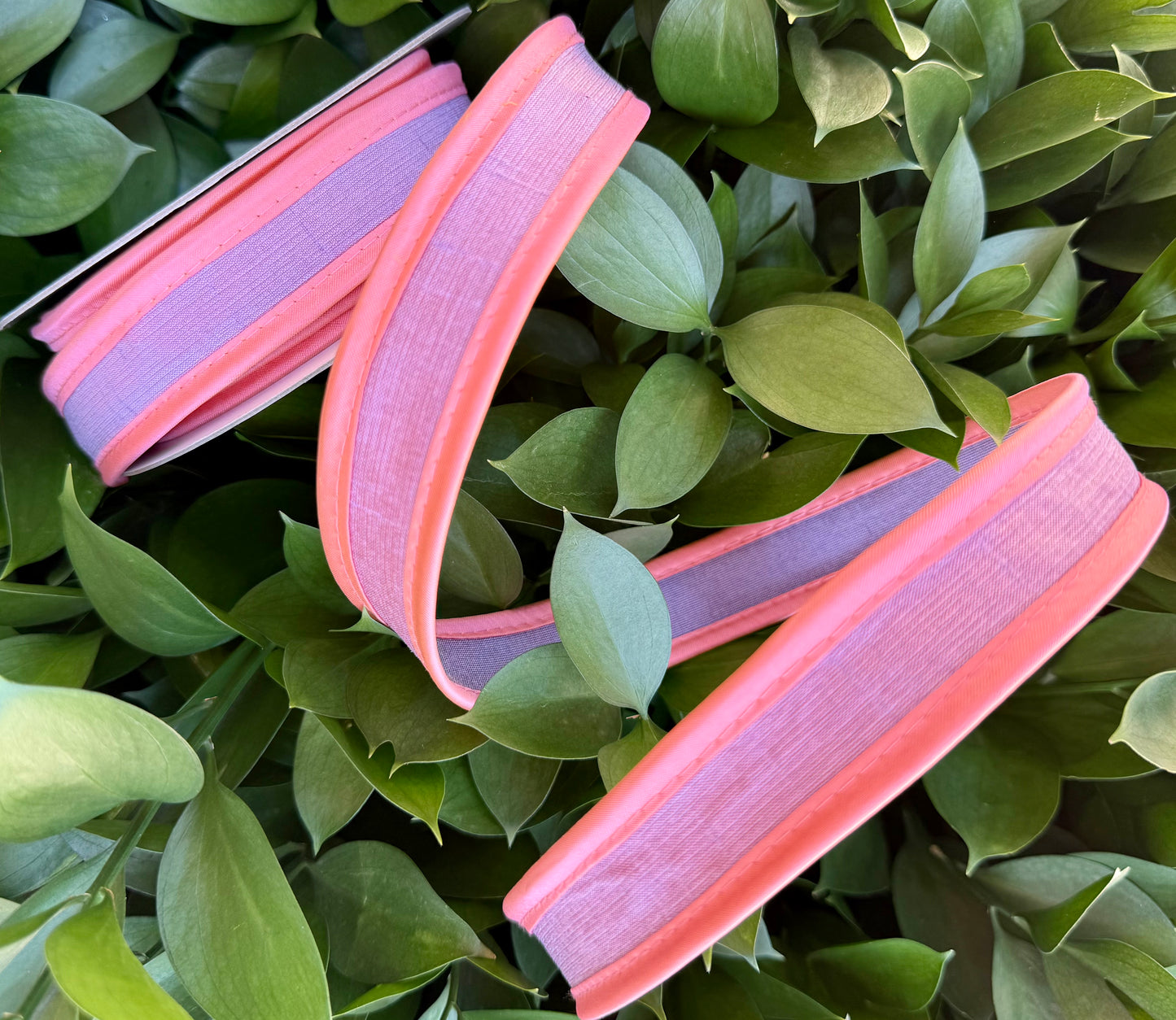 JME heavy wired ribbon. LAVENDER/PINK/PURPLE Tri-Colored Solid