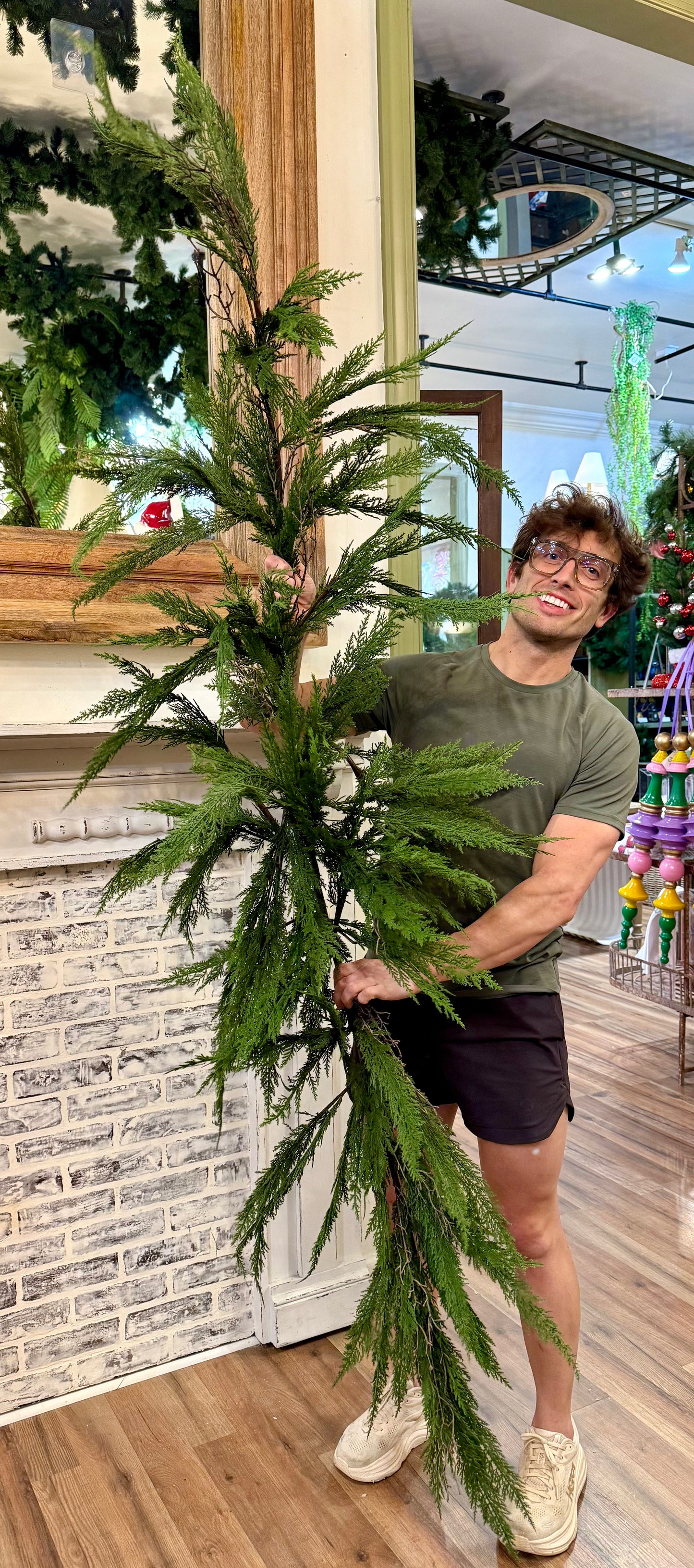 Flat Cedar Garland 96"