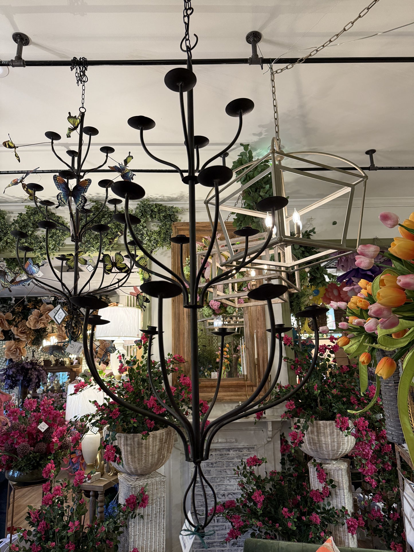 Taper Candle Holder Chandelier. Holds up to 18 candles. Assembly is required once received.
47.75"