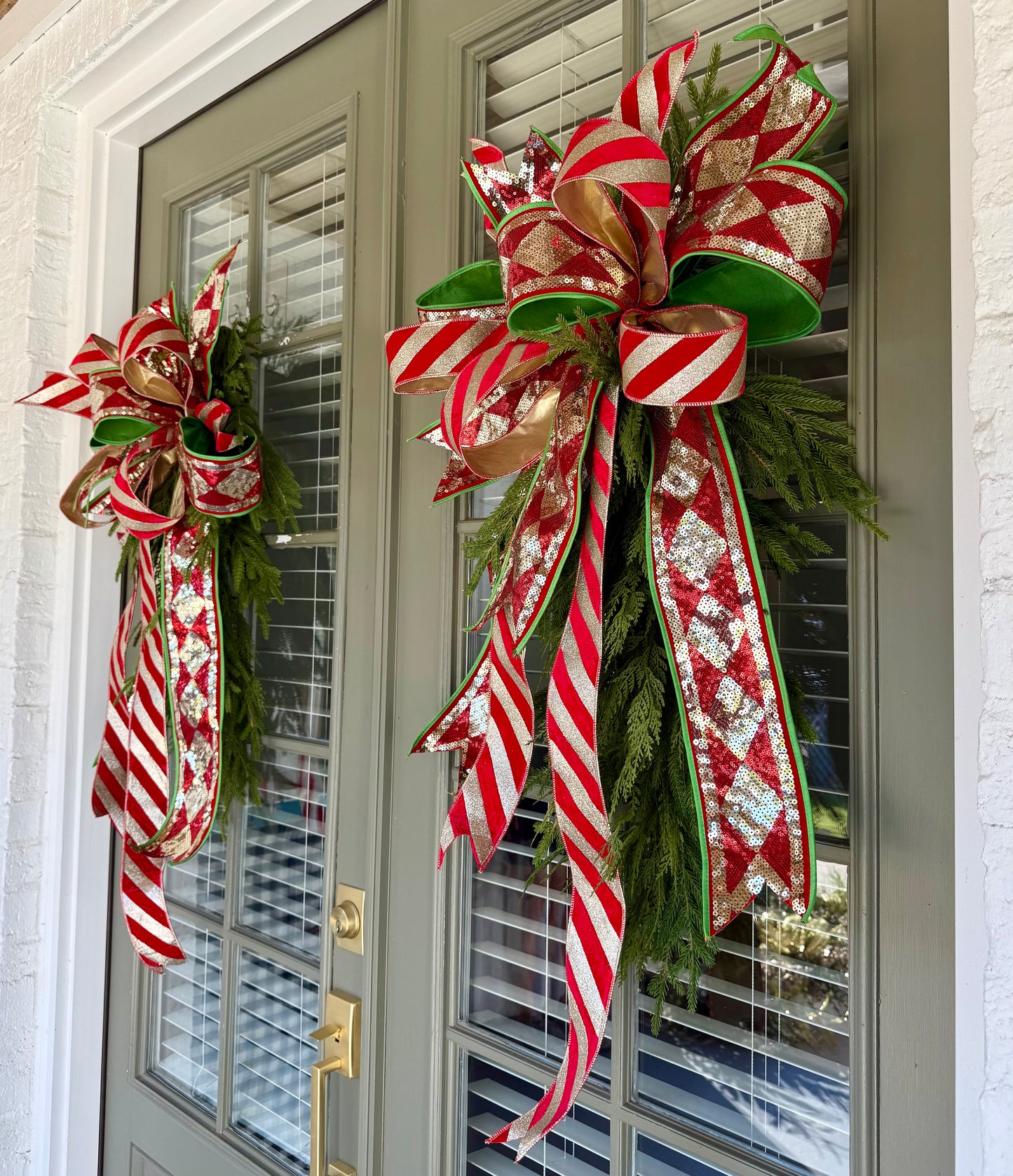 Christmas swag with handtied bow! About 3 feet long.