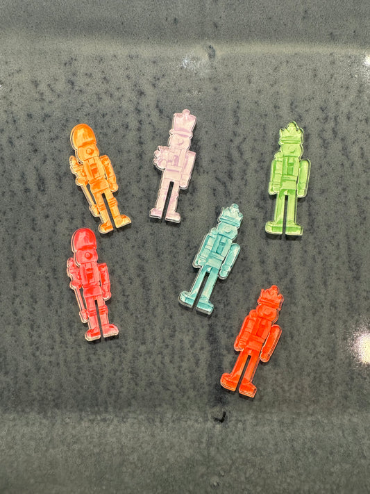 Colorful Nutcracker, Drink Markers, Set of 6